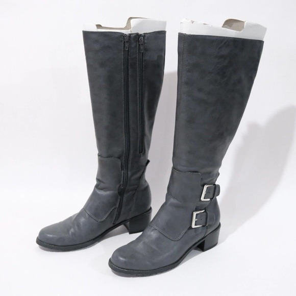 AEROSOLES Shoes - Women's Aerosoles Everafter 7M Riding Boots Size Gray